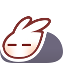 Bunny comfortable in blanket (Volpeon Emoji)